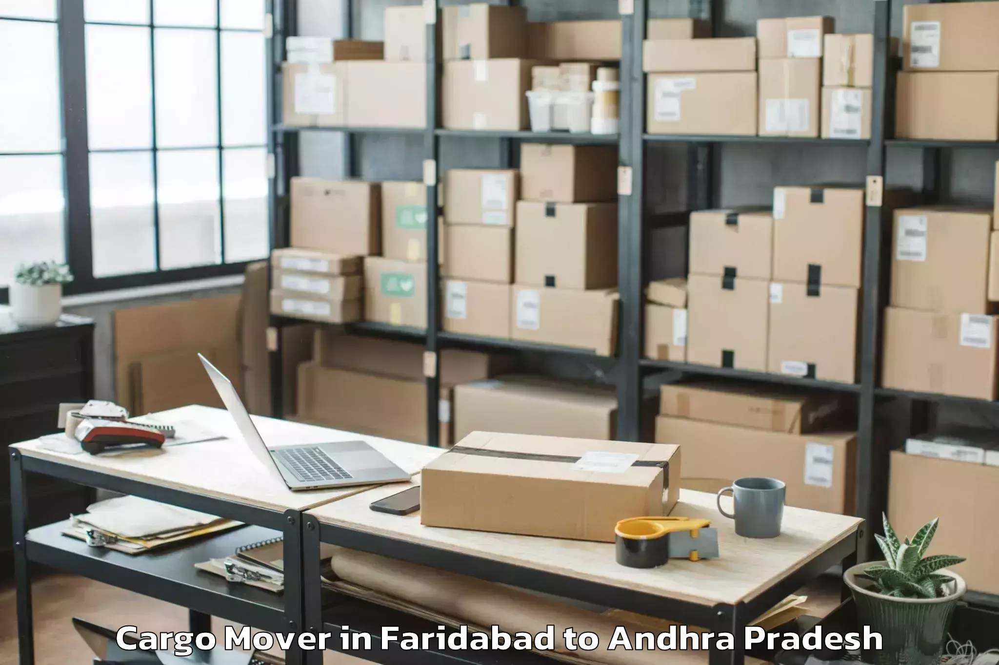 Professional Faridabad to Ponnur Cargo Mover